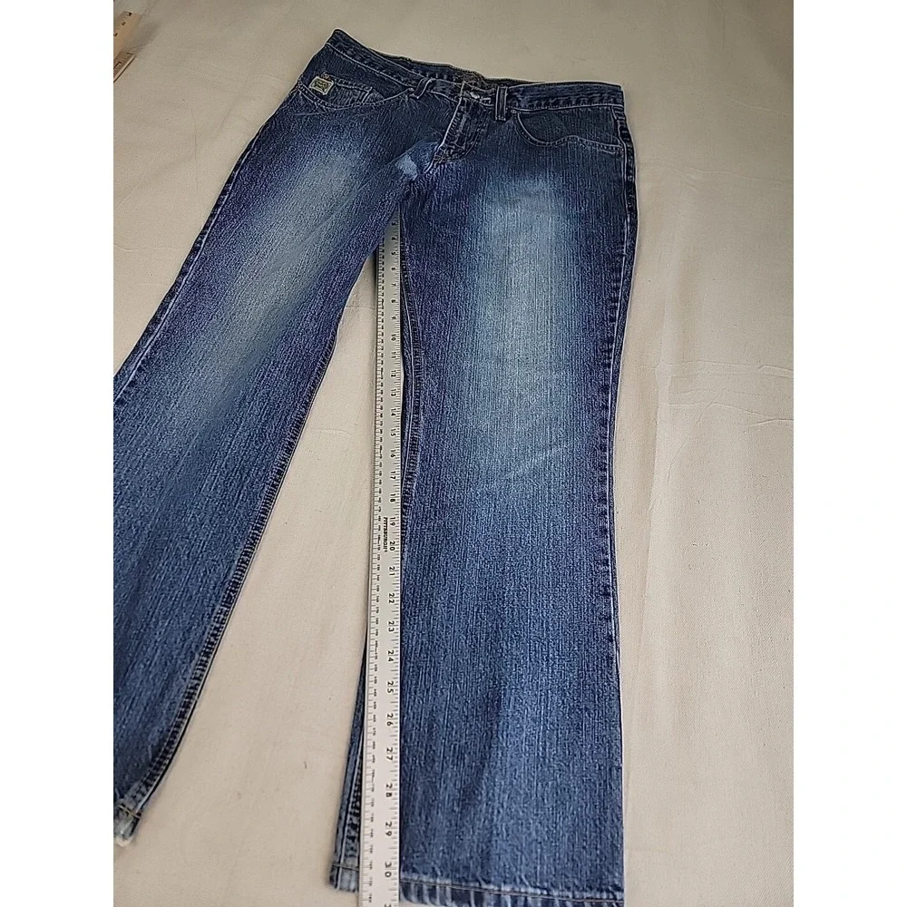 Cinch Jeans Mens 35x30 Blue Medium Wash Straight Leg Western Denim MB93034002